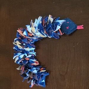 Large Hand crafted Snuffle Sniffer Snake enrichment toy for cats